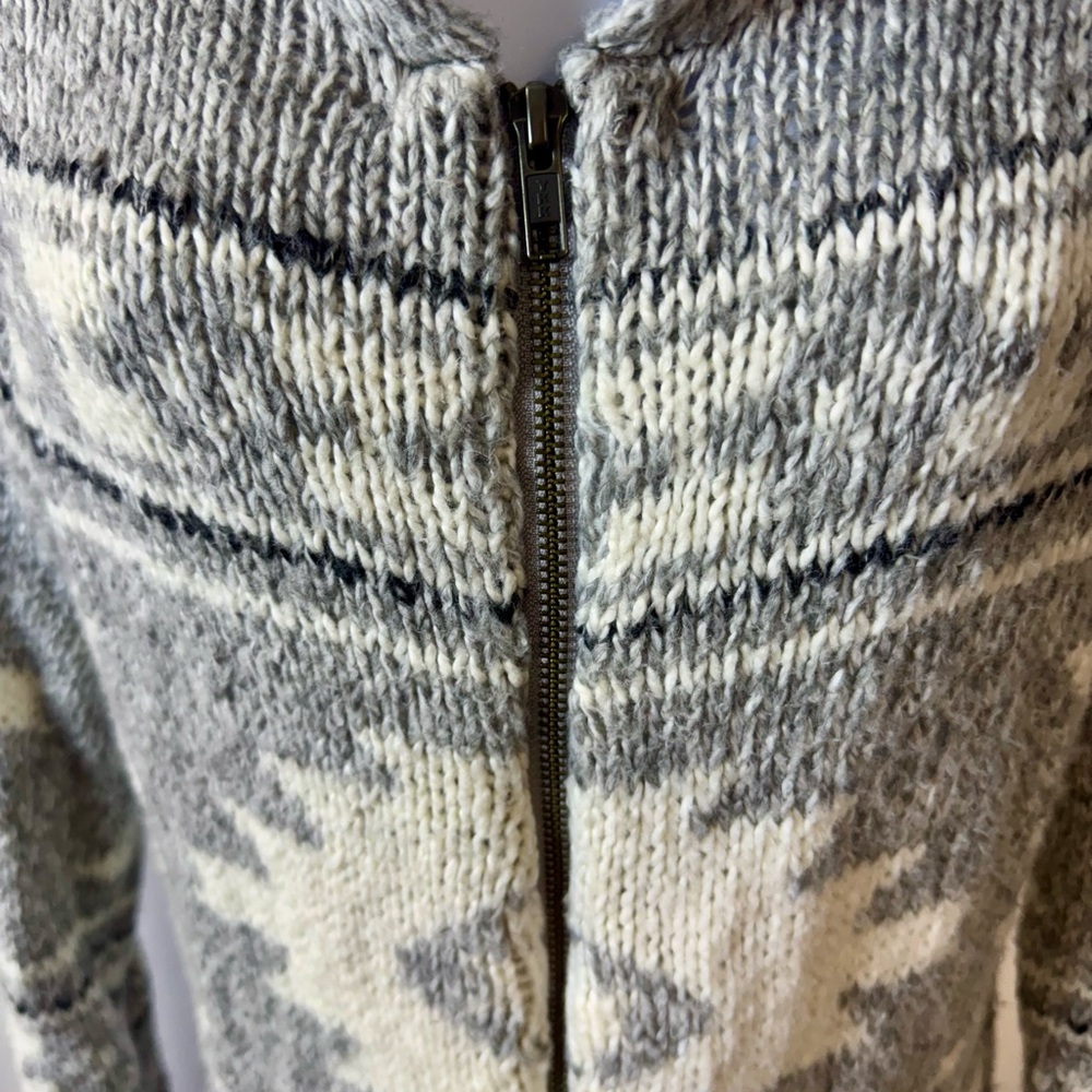 Bethany Mota Cotton/Acrylic Shawl Collar Zip‎ Up Sweater W/Pockets size M - Picture 2 of 13